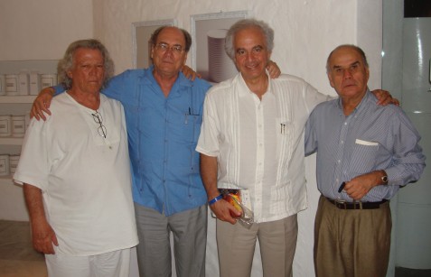 Ignacio Cadena (izquierda), José María Muriá, Francisco Martín Moreno y Luis Reyes Brambila.